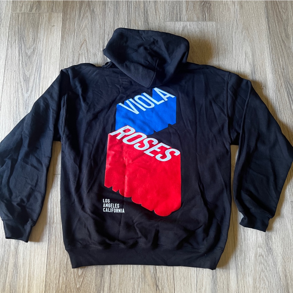 Viola & Roses black hoodie